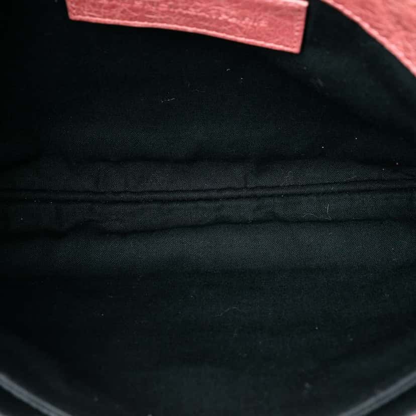 Balenciaga Lambskin Motocross Giant 21 Brogues Envelope Clutch Pink Leather Very good condition - Model View