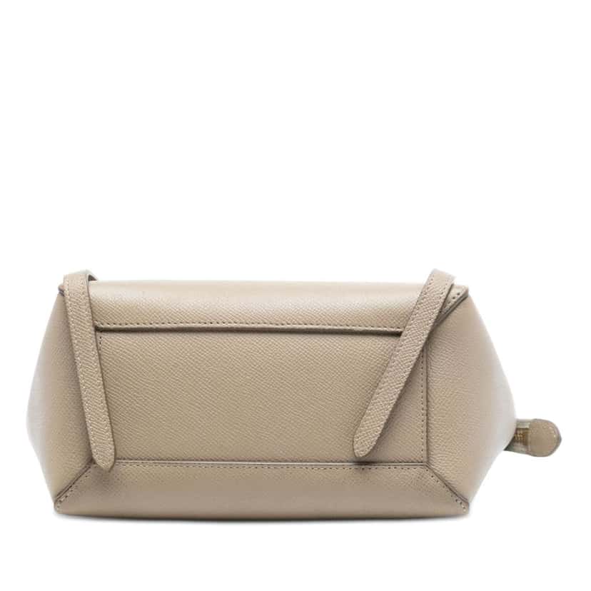 Celine Nano Grained Calfskin Belt Bag Beige Leather Very good condition - Inside View