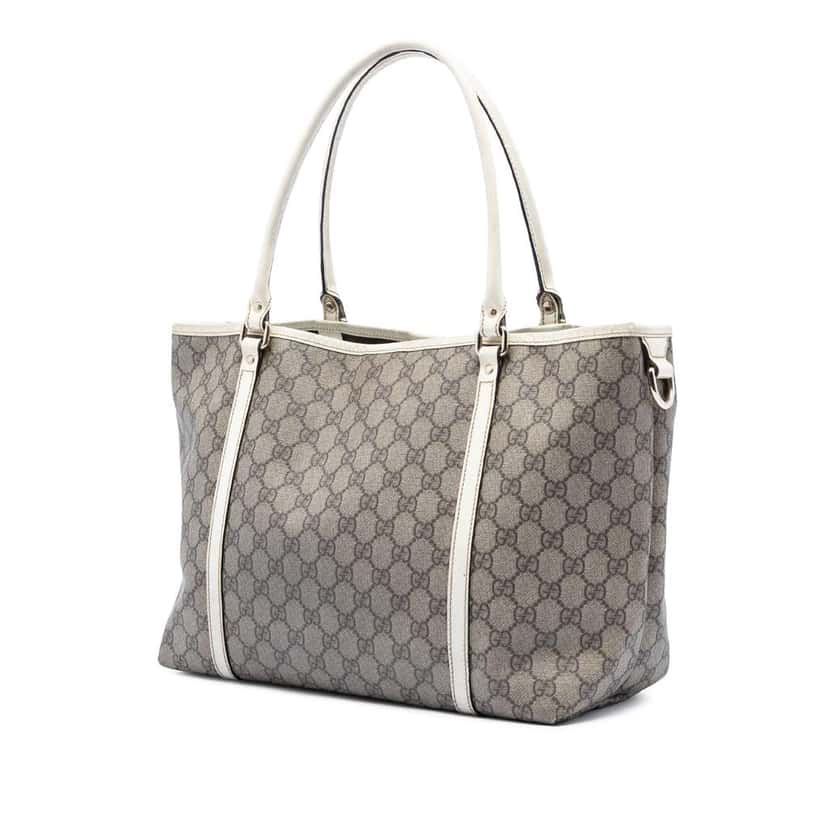 Gucci Medium GG Supreme Joy Tote Beige Canvas Very good condition - Back View