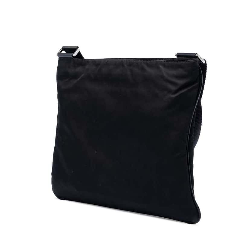 Prada Tessuto Zip Top Crossbody Black Very good condition - Back View