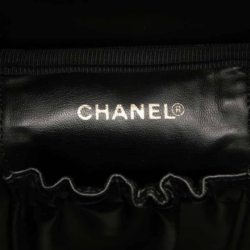 Chanel CC Caviar Vanity Bag Black Leather Very good condition - Box View