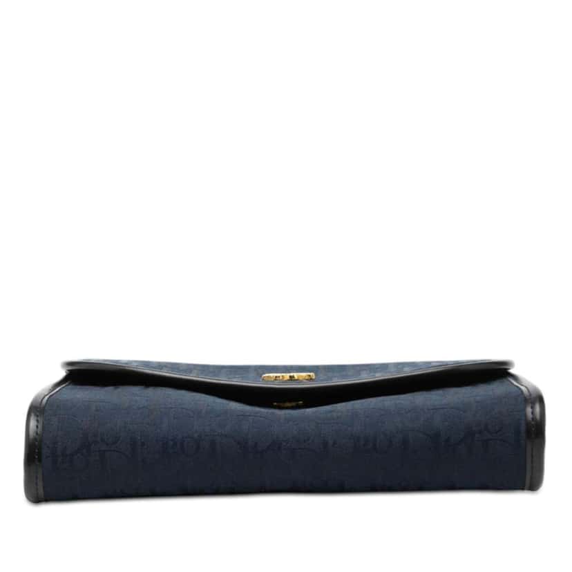 Dior Diorissimo Trotter Canvas Chain Crossbody Blue Canvas Very good condition - Inside View