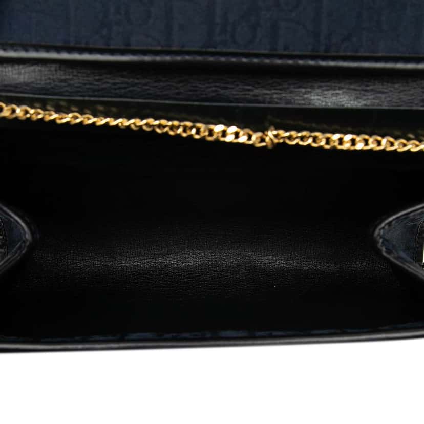 Dior Diorissimo Trotter Canvas Chain Crossbody Blue Canvas Very good condition - Model View