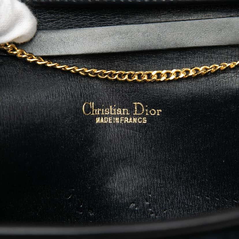 Dior Diorissimo Trotter Canvas Chain Crossbody Blue Canvas Very good condition - Box View