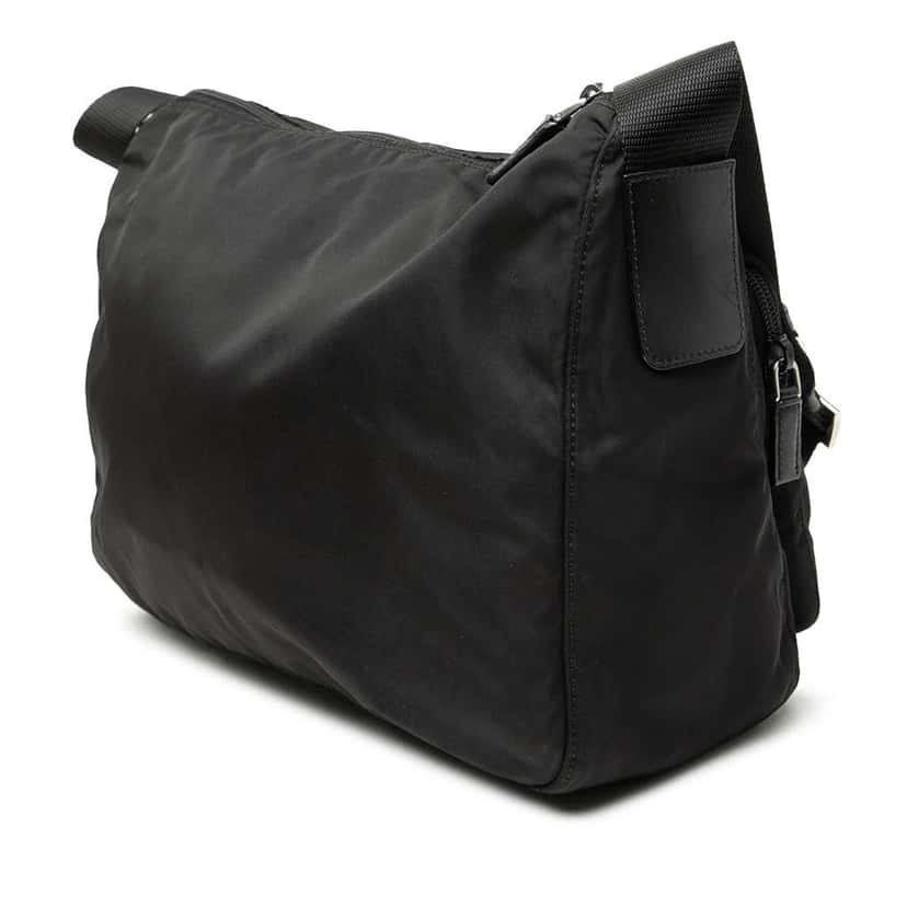 Prada Tessuto Zip Top Crossbody Black Very good condition - Back View