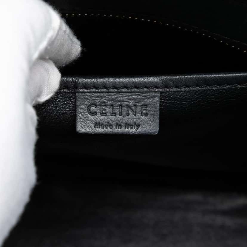 Celine Nano Tricolor Calfskin and Suede Luggage Tote Red Leather Very good condition - Box View