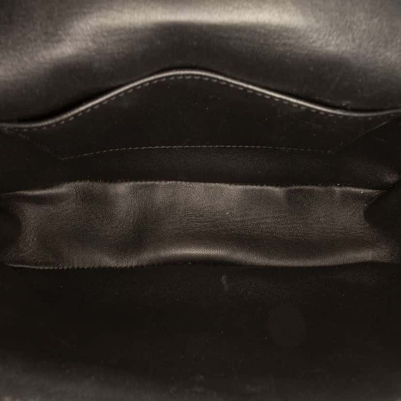 Celine Matelasse Goatskin Monochrome Chain Shoulder Bag Black Leather Very good condition - Model View