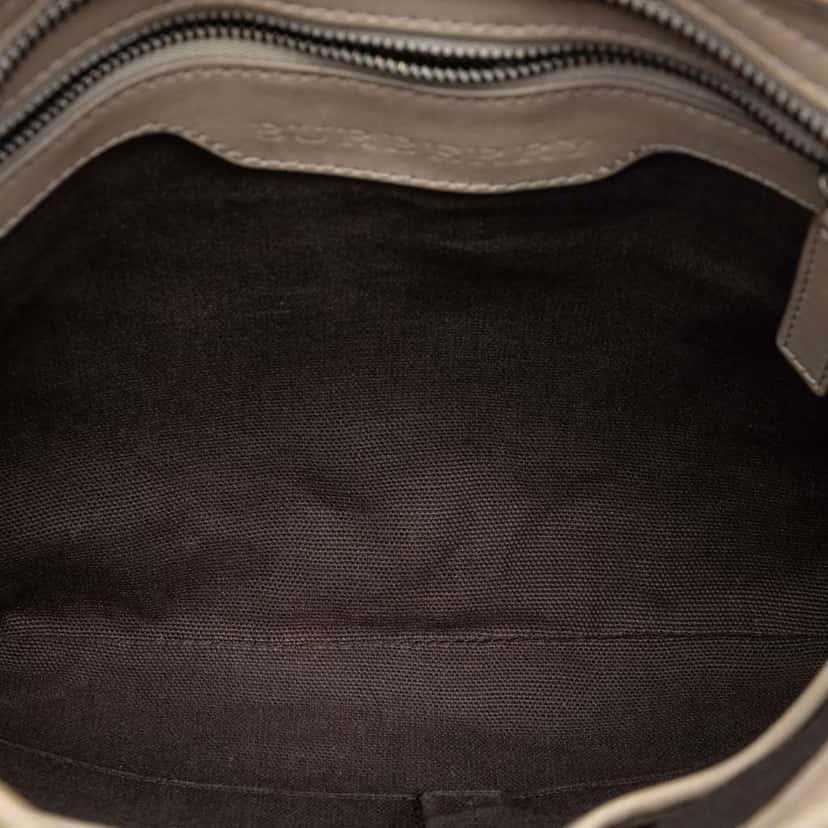 Burberry Smoke Check Coated Canvas Hartham Crossbody Beige Canvas Very good condition - Model View