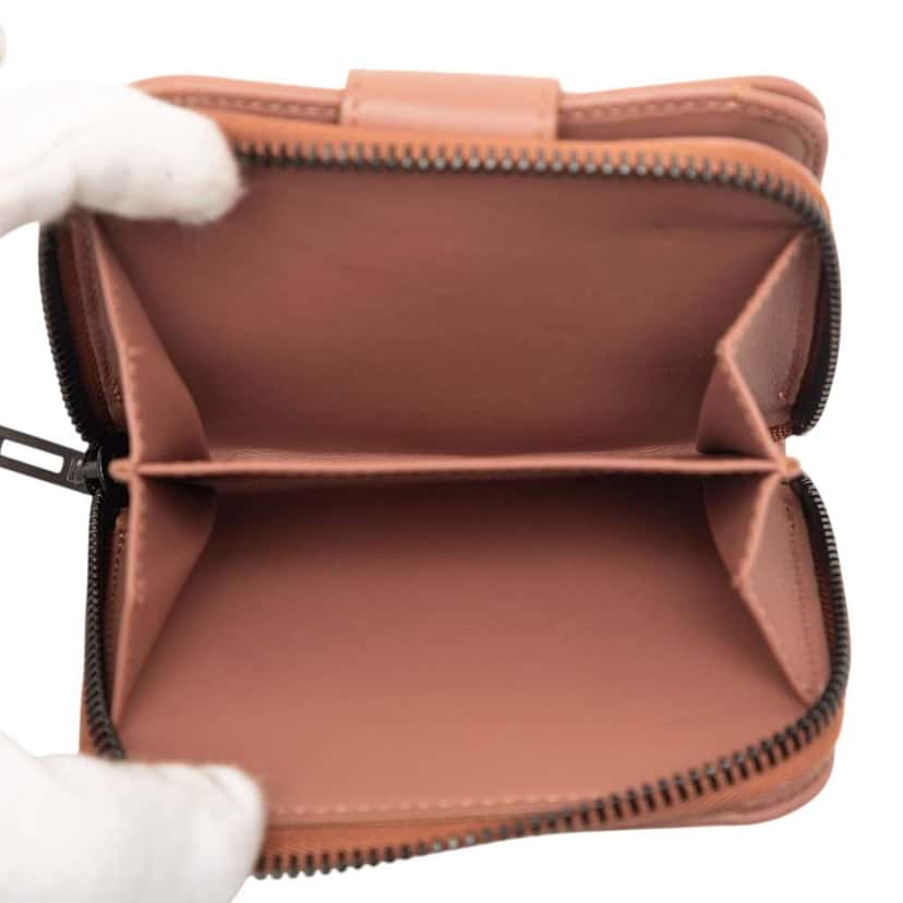 Louis Vuitton Zucchino Canvas Bifold Compact Wallet Beige Canvas Very good condition - Model View