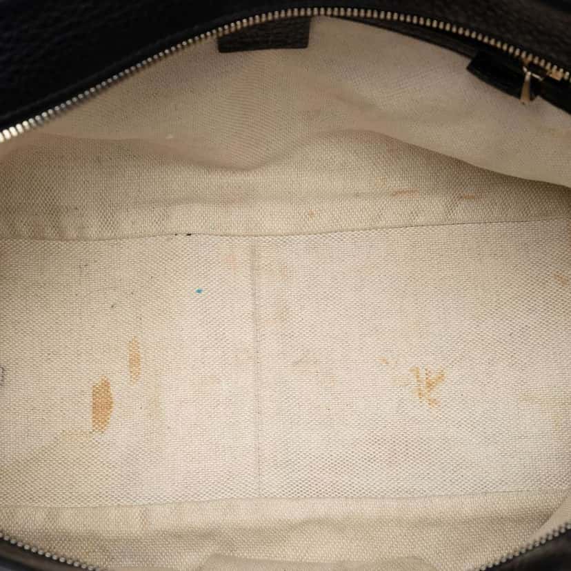 Gucci Leather Soho Chain Shoulder Bag Black Leather Very good condition - Model View