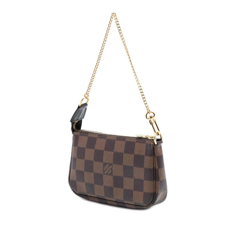 Louis Vuitton Damier Ebene Mini Pochette Accessoires Brown Very good condition - Back View