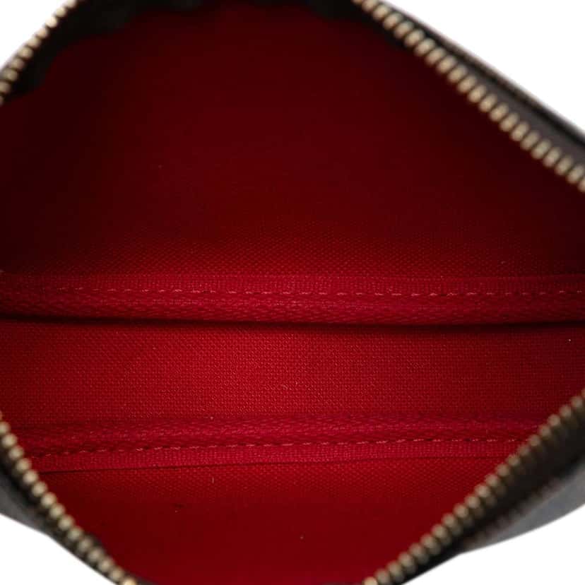Louis Vuitton Damier Ebene Mini Pochette Accessoires Brown Very good condition - Model View