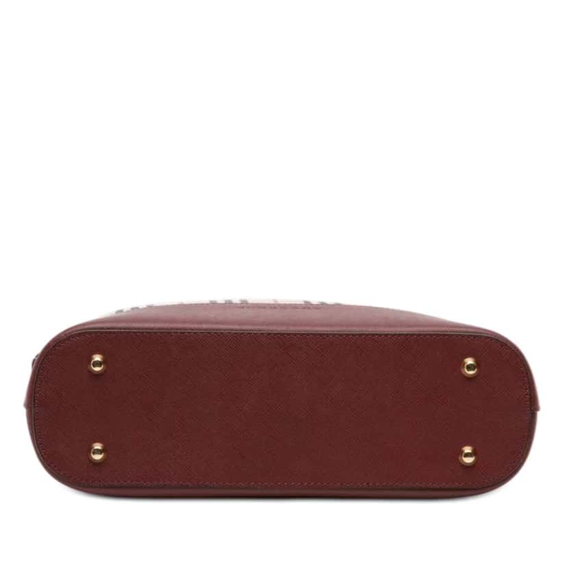 Burberry House Check Canvas Shoulder Bag Beige Very good condition - Inside View