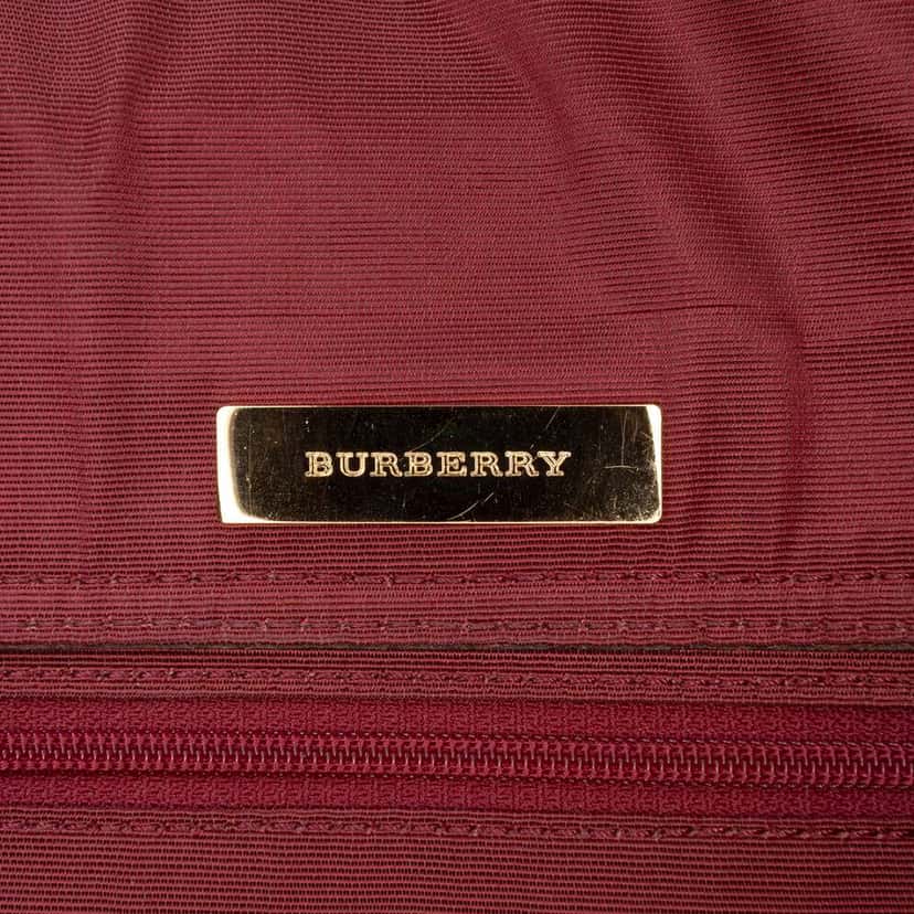 Burberry House Check Canvas Shoulder Bag Beige Very good condition - Box View