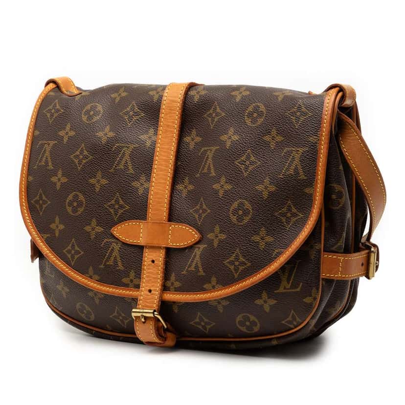 Louis Vuitton Monogram Saumur 30 Brown Very good condition - Back View