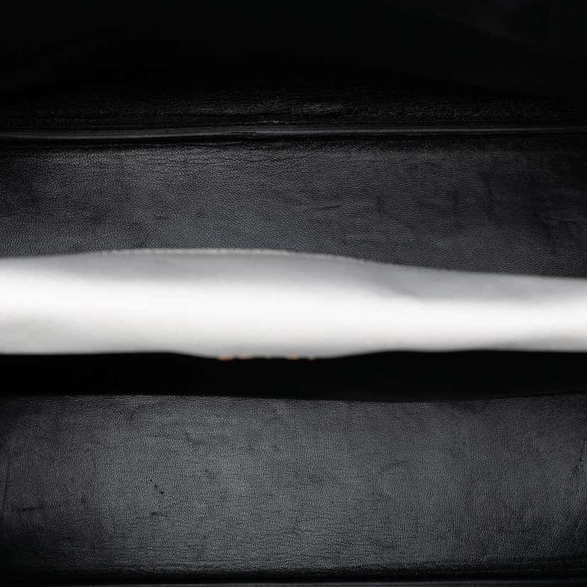 Prada Large Saffiano Cuir Double Satchel White Leather Very good condition - Model View