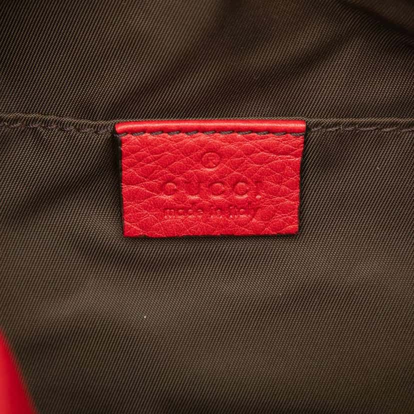 Gucci Leather Soho Cosmetic Pouch Red Leather Very good condition - Box View
