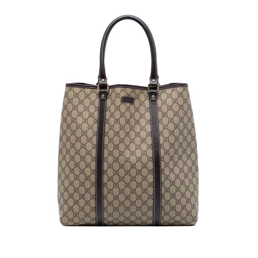 Gucci GG Supreme Joy Vertical Tote Beige Canvas Very good condition - Front View