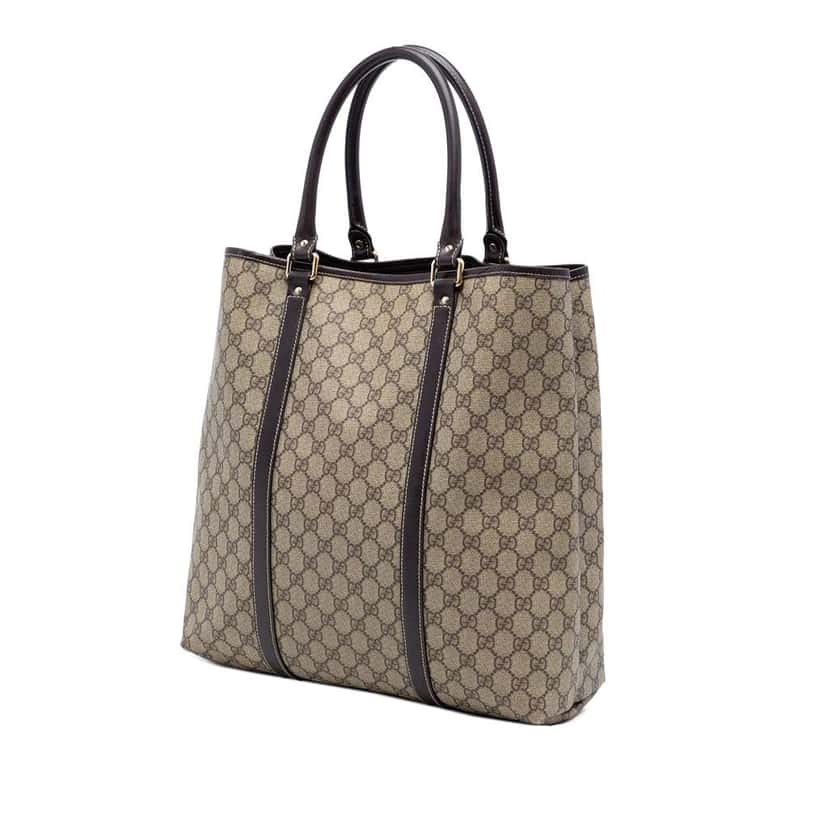 Gucci GG Supreme Joy Vertical Tote Beige Canvas Very good condition - Back View