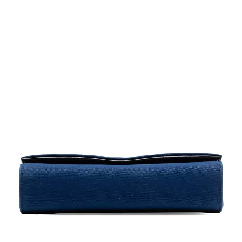 Saint Laurent Small Star Embroidered Canvas Monogram Kate Crossbody Blue Canvas Very good condition - Inside View