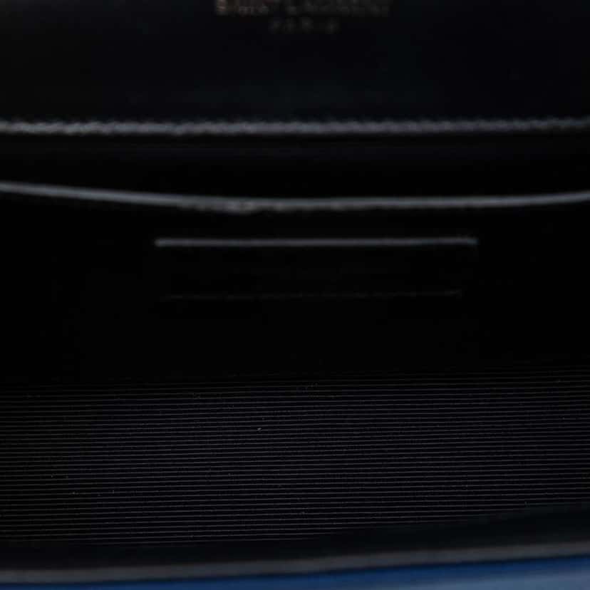 Saint Laurent Small Star Embroidered Canvas Monogram Kate Crossbody Blue Canvas Very good condition - Model View