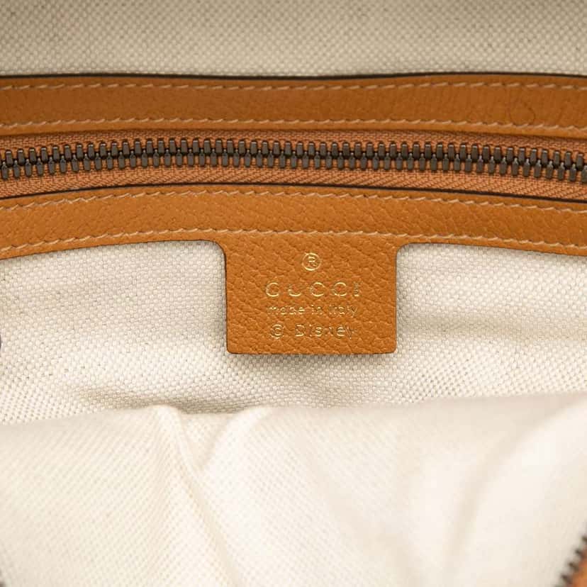 Gucci Disney Small Micro GG Supreme Mickey Mouse Dome Backpack Brown Canvas Very good condition - Box View