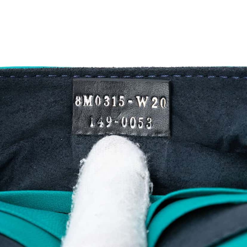 Fendi Mini Bicolor Nappa Be Baguette Crossbody Blue Leather Very good condition - Box View