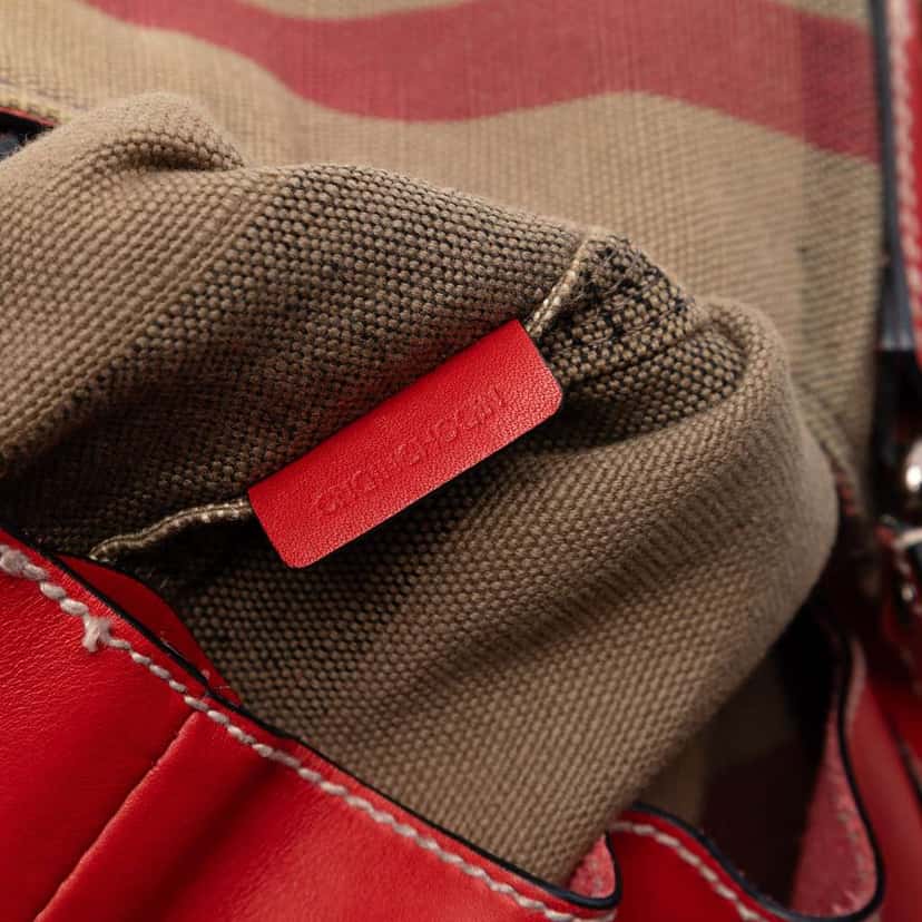 Burberry Medium Mega Check Canvas Ashby Bucket Bag Brown Canvas Very good condition - Box View