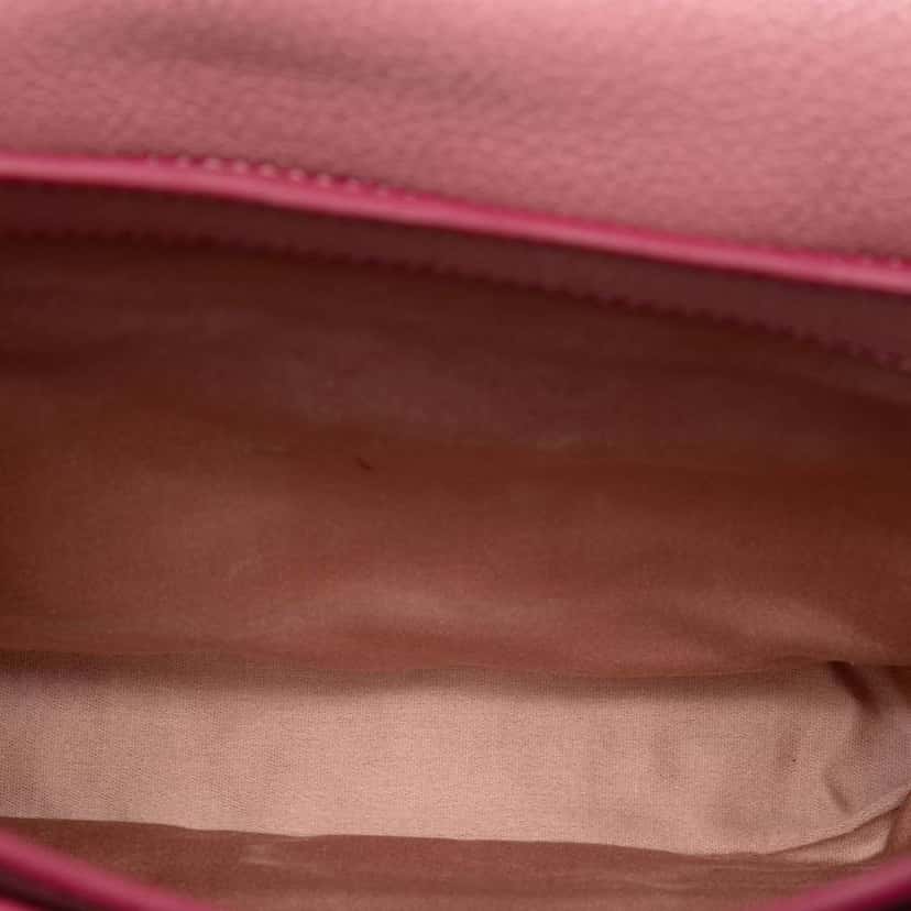 Miu Miu Bicolor Goatskin Madras Crossbody Pink Leather Very good condition - Model View