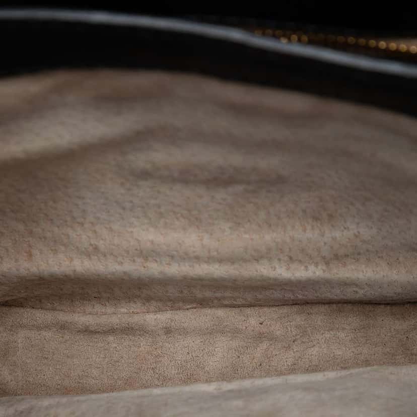 Miu Miu Goatskin Madras Crossbody Black Leather Very good condition - Model View