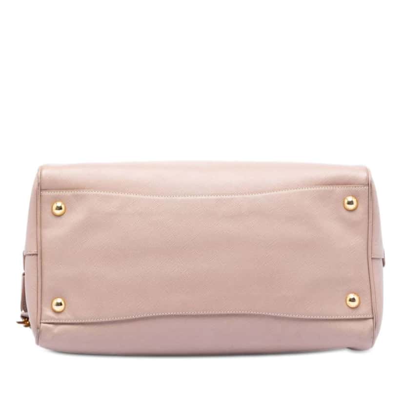 Prada Saffiano Lux Convertible Bowler Bag Pink Leather Very good condition - Inside View