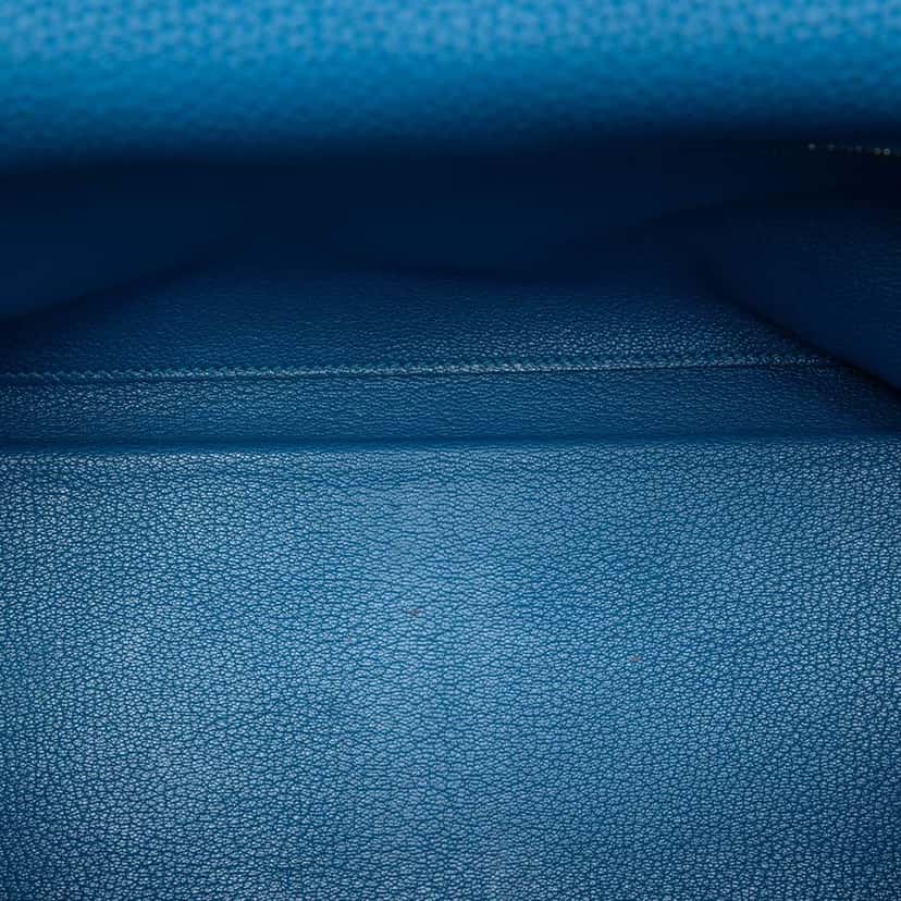 Hermès Togo Kelly II Retourne 35 Blue Leather Very good condition - Model View