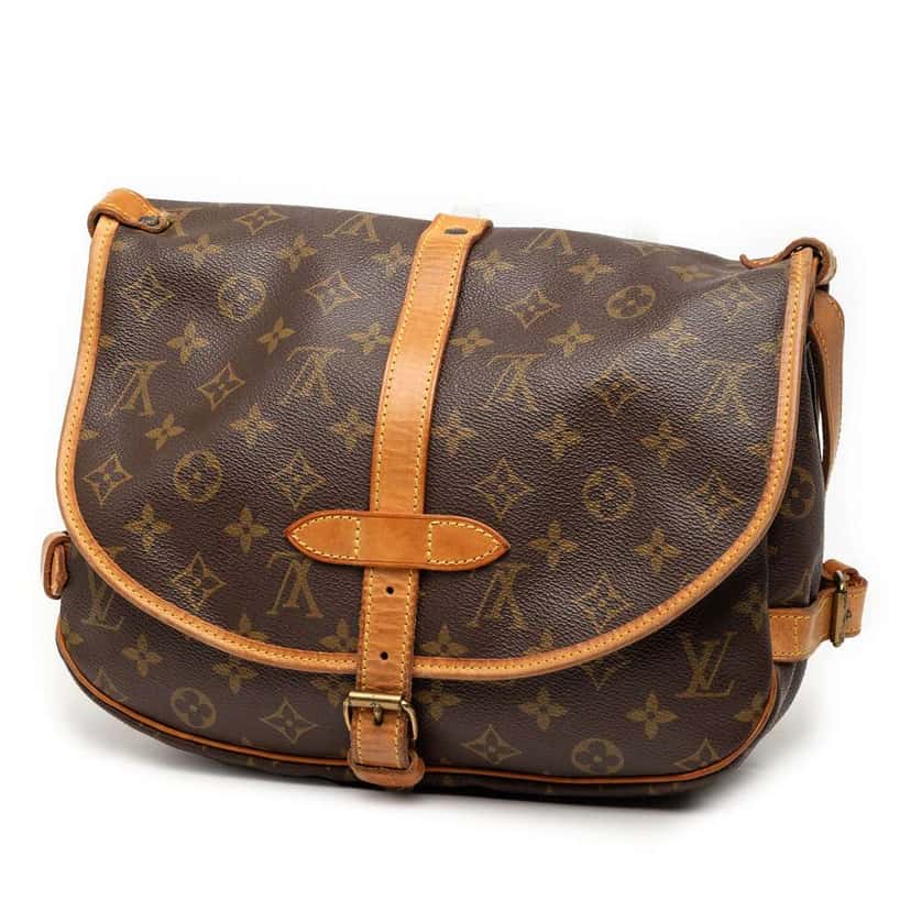 Louis Vuitton Monogram Saumur 30 Brown Very good condition - Back View