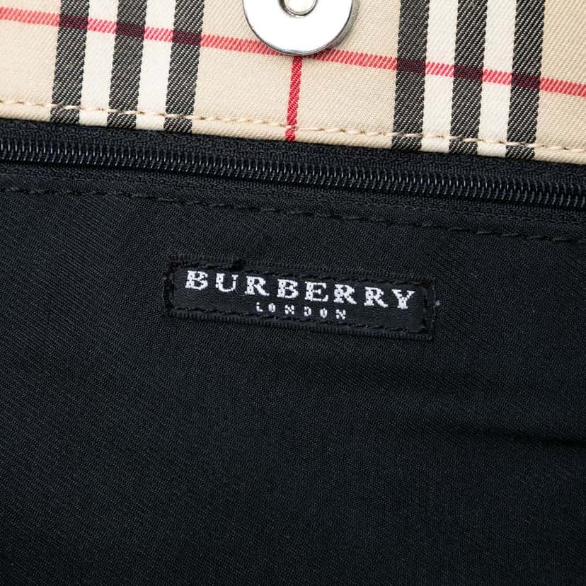 Burberry House Check Canvas Tote Beige Canvas Very good condition - Box View