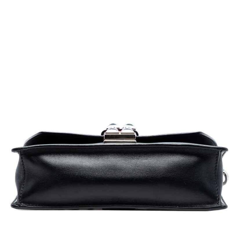 Prada City Calfskin and Saffiano Studded Elektra Crossbody Black Leather Very good condition - Inside View