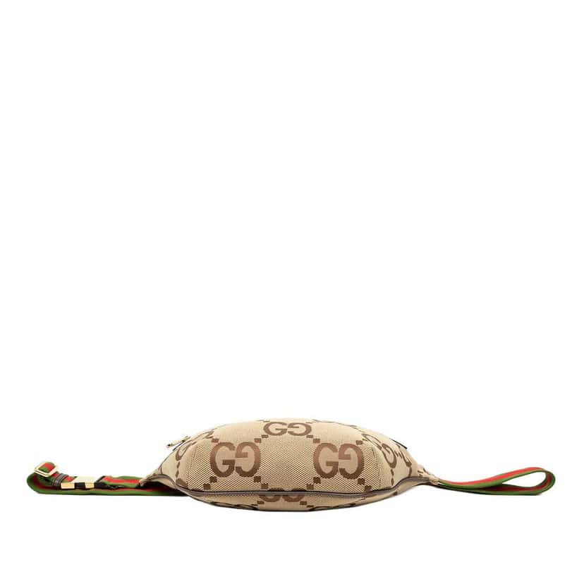 Gucci Jumbo GG Canvas Web Belt Bag Beige Canvas Very good condition - Inside View
