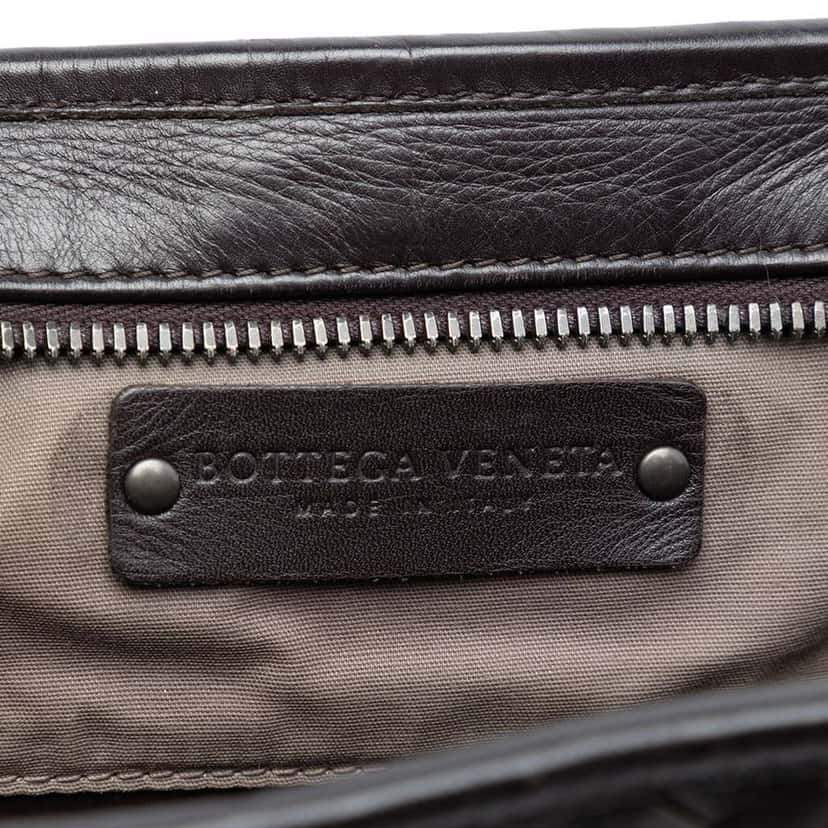 Bottega Veneta Nappa Intrecciato Business Bag Brown Leather Very good condition - Box View