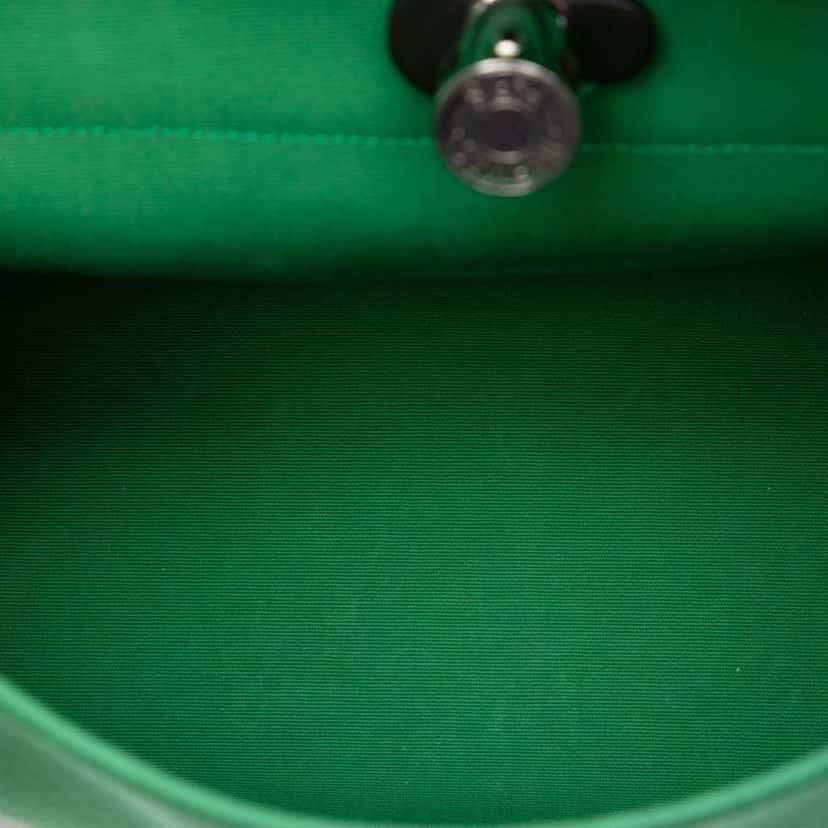Hermès Toile Herbag Zip 31 Green Canvas Very good condition - Model View