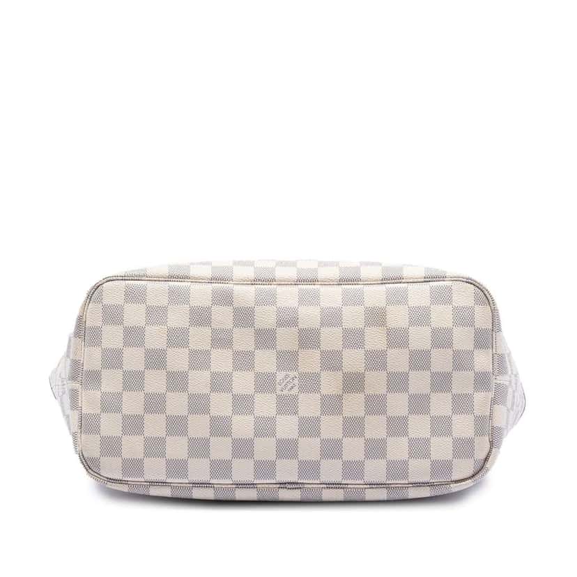 Louis Vuitton Damier Azur Neverfull MM White Very good condition - Inside View