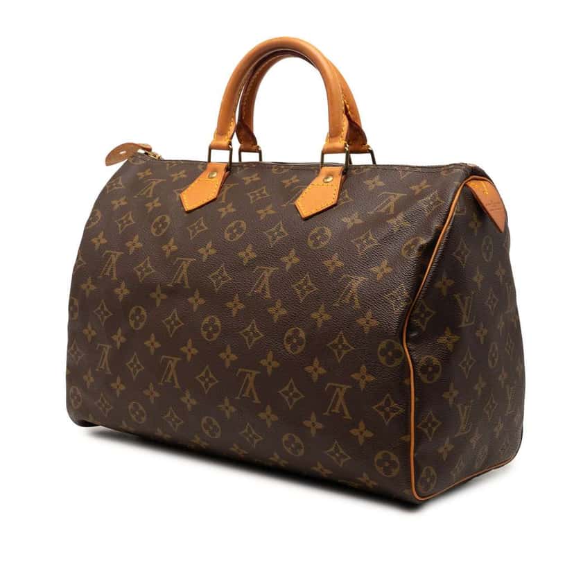 Louis Vuitton Monogram Speedy 35 Brown Very good condition - Back View