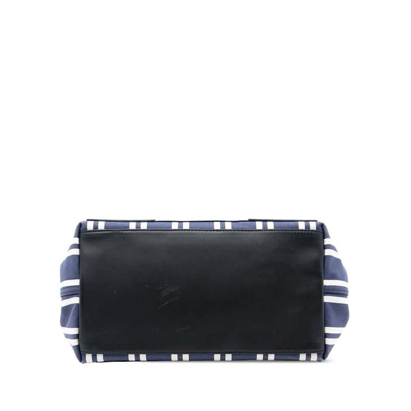 Balenciaga Canvas Striped Navy Cabas S Blue Canvas Very good condition - Inside View
