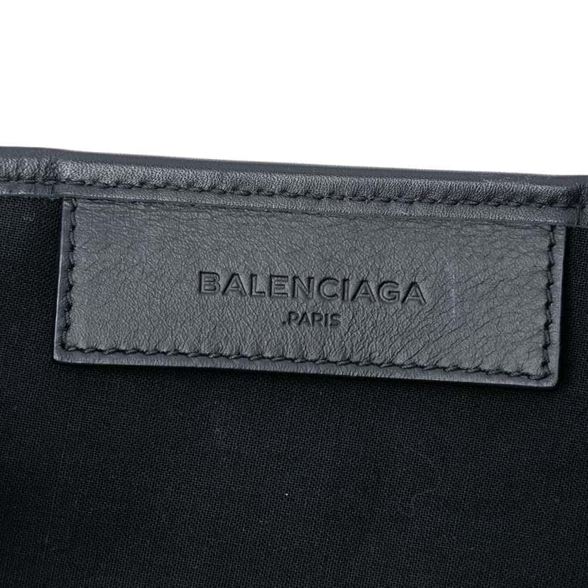 Balenciaga Canvas Striped Navy Cabas S Blue Canvas Very good condition - Box View