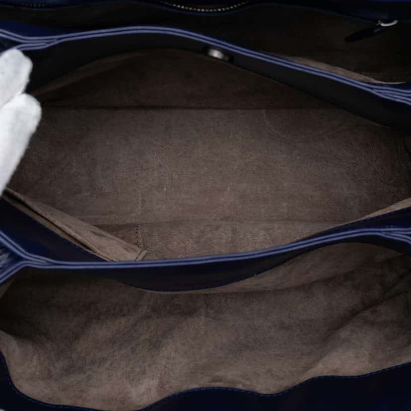 Bottega Veneta Small Nappa Intrecciato Roma Satchel Blue Leather Very good condition - Model View