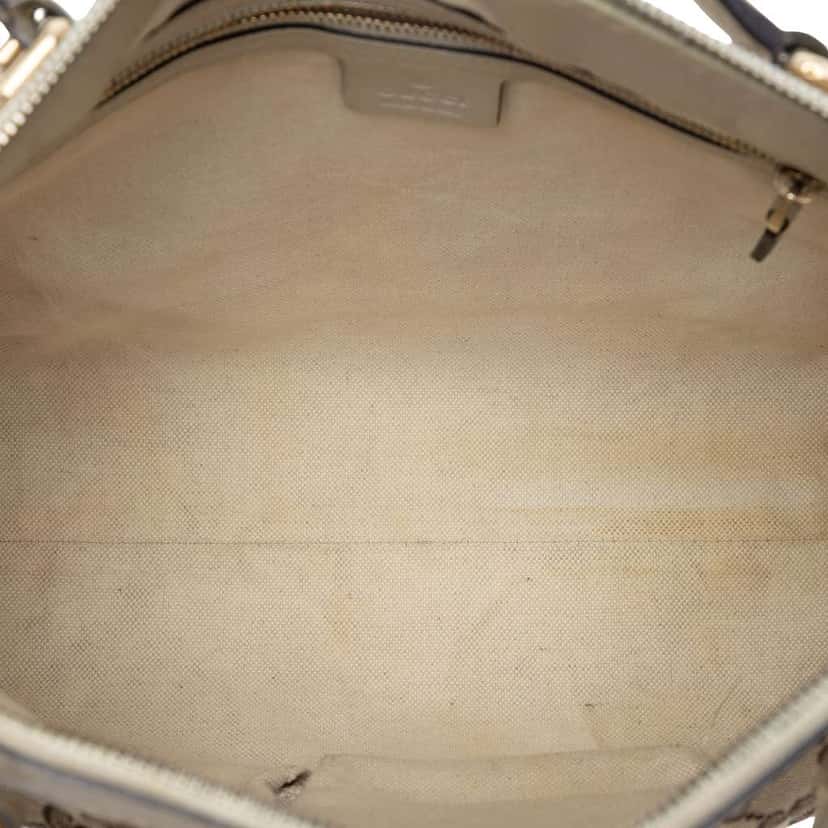 Gucci GG Canvas Web Mayfair Satchel Beige Canvas Very good condition - Model View