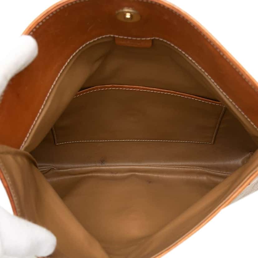 Celine Macadam Coated Canvas Clutch Beige Canvas Very good condition - Model View