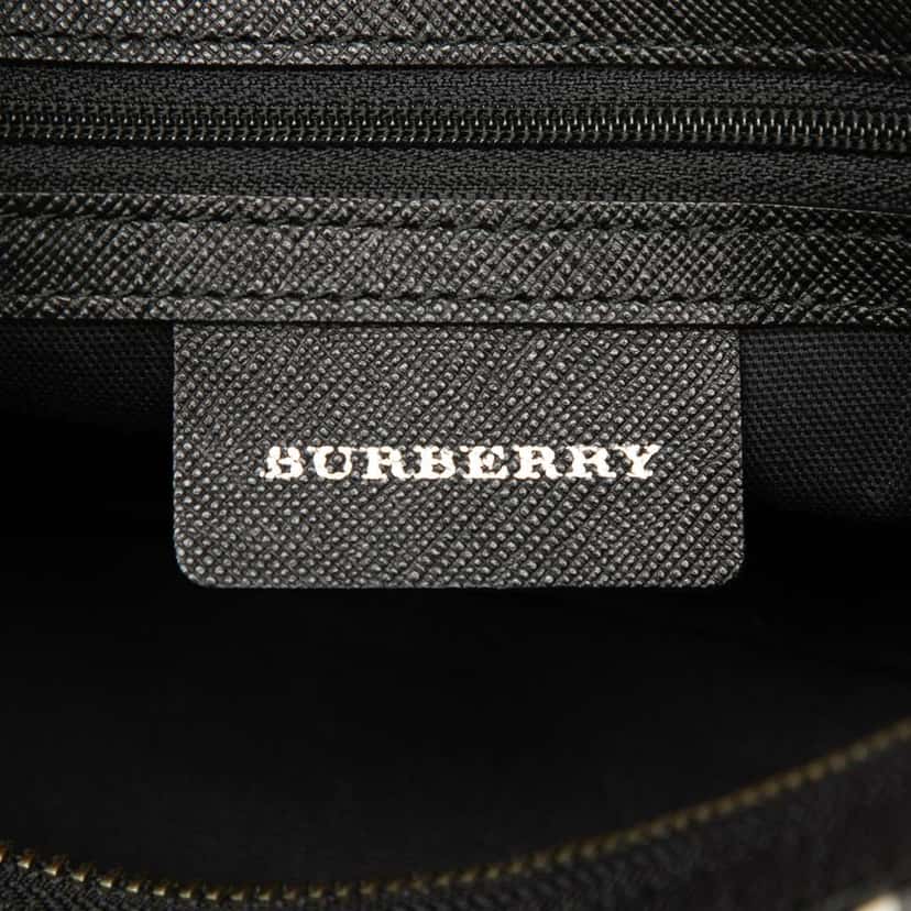 Burberry House Check Canvas Shoulder Bag Beige Canvas Very good condition - Box View