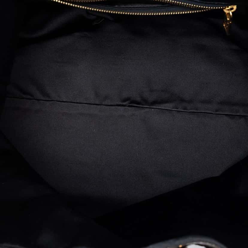 Prada Sequined Satin Stripes Tote Brown Satin Very good condition - Model View