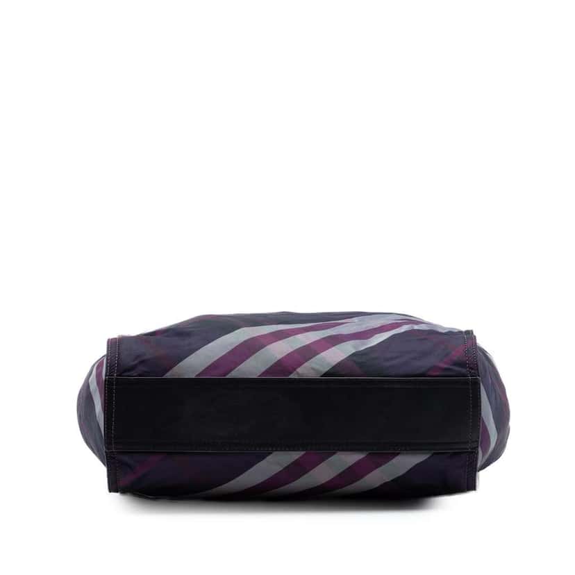 Burberry Supernova Check Nylon Buckleigh Tote Purple Very good condition - Inside View