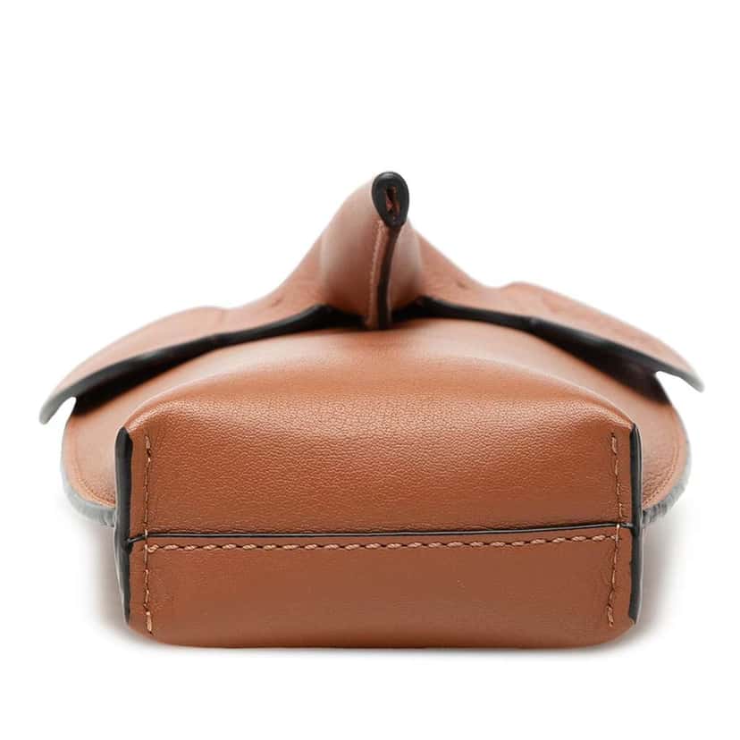 Loewe Leather Elephant Pocket Crossbody Brown Leather Very good condition - Inside View