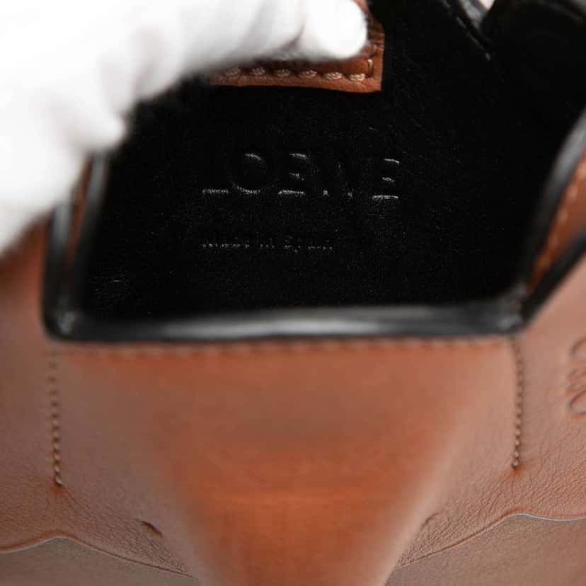 Loewe Leather Elephant Pocket Crossbody Brown Leather Very good condition - Box View